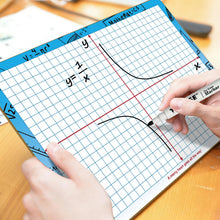 Load image into Gallery viewer, 9"x12" Small White Board with XY Axis,Portable Whiteboard for Students Practice Math,Grid Whiteboar,Double Sided Dry Erase Board for Classroom Teaching,Writable and Erasable White Boards (12 Pack)