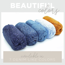 Load image into Gallery viewer, Lion Brand Yarn Jeans Yarn, Soft Yarn for Knitting and Crocheting, Yarn for Crafts, 1-Pack, Classic