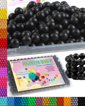 Load image into Gallery viewer, LIENATSER 160Pcs 15mm Silicone Beads, Bulk for Keychain Making Kit, Rubber Round Beads Silicone Focal Beads for Pens, Necklace, Jewelry, Art, DIY Crafts Making (Black)