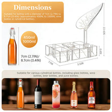 Load image into Gallery viewer, Aidmi Clear Acrylic Wine Rack, Modular Stackable Countertop Wine Bottle Holder with Leaf Shaped Support, Multi Purpose Versatile Wine Display Stand for Home Bar Party Daily Organizing (2pcs)