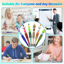 Load image into Gallery viewer, DASTTUIS 75 Pcs DIY Diamond Beadable Pen Kit - 25 Plastic Rhinestone Beaded Pens Bulk with Refills & Bags - Fancy Cute Glitter Pens for Crafting, Students & Teachers – School Supplies, Office Item