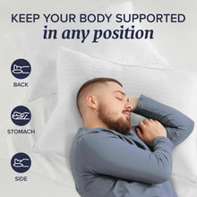 Load image into Gallery viewer, Beckham Hotel Collection Bed Pillows Standard/Queen Size Set of 2 - Original Soft Down Alternative Pillow for Sleeping - Soft Support for Back, Stomach or Side Sleepers