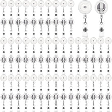 Load image into Gallery viewer, Tatuo 200 Retractable Badge Reels Round ID Badge Holders Nursing Name Reels with Swivel Alligator Clip and Vinyl Card Strap for Learner Teachers Nurses Volunteer (Clear)