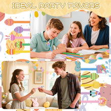 Load image into Gallery viewer, LiYiQ 100 Pcs Easter Cartoon Cute Fun Pens Kawaii Easter Eggs Rabbit Chicken Rainbows Gnome Shape Gel Black Ink Pen, Cute Pens for Office Home Present