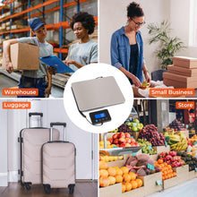 Load image into Gallery viewer, MUNBYN Shipping Scale, 440lb/1.8oz Digital Postal Scale for Packages with Hold/Tare Function, Backlit LCD, Battery & Cable Included, Postage Scale for Small Business, Packages, Luggage, and Home Use