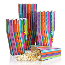 Load image into Gallery viewer, Tinlade 50 Pcs Mexican Popcorn Boxes Mexico Nacho Popcorn Assembled Boxes Snack Candy Holder Disposable Paper Box Mexican Party Decorations Cinco De Mayo Birthday Mexico Party Supplies