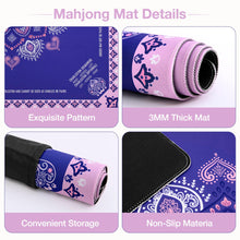 Load image into Gallery viewer, Ghouse 32.3''X32.3'' Mahjong Mat Non-Slip Noise Reduction Mahjong Mats Waterproof Mahjong Table Cloth Rubber Game Pad with 1 Carrying Bag for Mahjong,Poker,Card, Board, Dominoes(Purple)