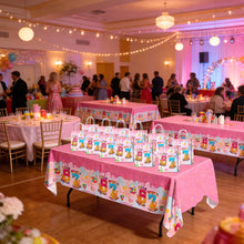 Load image into Gallery viewer, Ulmisfee 3 Pack I was 6 Now I'm 7 Ice Cream Birthday Party Decorations,Disposable Plastic Tablecloth, Ideal Table Cover for Kids & Girls 7TH Birthday Themed Parties, 54 x 108 Inch