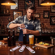 Load image into Gallery viewer, Acellegic 24 Pack Baseball Bottle Opener 7 Inch Stainless Steel Flat Beer Bottle Opener Bulk Double Sided Baseball Stitch Design for Team Fans Gifts, Home Kitchen, Bar, Party Supplies