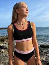 Load image into Gallery viewer, Kxuryueo Girls Teen Swimsuit Bathing Suits Color Block Bikini Set Two Piece Beach Size 15 16