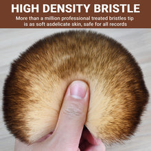 Load image into Gallery viewer, 2-in-1 Vinyl Record Cleaning Kit with Stylus Brush - Anti Static Soft Record Cleaning Kit for Albums Record Players - Retro Wooden Handle Record Brush - High Density Microfiber Bristles Vinyl Brush
