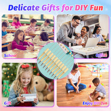 Load image into Gallery viewer, DASTTUIS 150 Pieces DIY Beadable Pen Kit – 50 Plastic Ballpoint Pens with Refills & Bags – School Supplies, Office Accessories & Decorative Items for Students & Teachers (Gold)