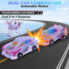 Load image into Gallery viewer, SOYUOI 2-in-1 Transforming Unicorn Car Toy - Magnetic Collision Robot Cars for Kids | Exciting Transformation Playset for Boys & Girls | Perfect Birthday