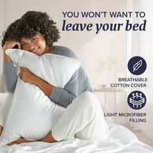 Load image into Gallery viewer, Beckham Hotel Collection Bed Pillows Standard/Queen Size Set of 2 - Original Soft Down Alternative Pillow for Sleeping - Soft Support for Back, Stomach or Side Sleepers