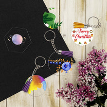 Load image into Gallery viewer, 100 Pcs Round Acrylic Keychain Blanks 2Inch Circle Acrylic Blanks with Hole,Clear Acrylic Discs Circles Bulk for Keychains Ornament Painting and Vinyl Crafts Projects