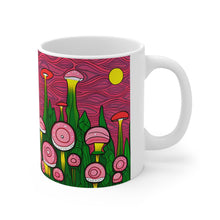Load image into Gallery viewer, Lunar Moon Scene Toadstools and Lillies #7 Mug 11oz mug AI-Generated Artwork