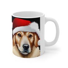 Load image into Gallery viewer, Fancy Golden Retriever #5 Christmas Vibes Ceramic Mug 11oz Mirrored Images