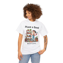 Load image into Gallery viewer, Plant A See Watch it Grow Young Boy 100% Cotton Classic Fit T-shirt