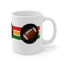 Load image into Gallery viewer, Sports Game No Word Football 11oz White Ceramic Beverage Mug Decorative Art