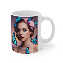 Load image into Gallery viewer, June Opal Birth Month Colors Fairies & Butterflies #4 Mug 11oz mug AI-Generated Artwork