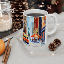Load image into Gallery viewer, At the Cafe Statue of Liberty New York #12 Mug 11oz mug AI-Generated Artwork