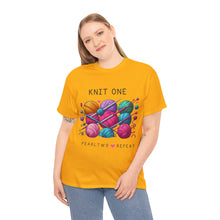 Load image into Gallery viewer, Knit One, Pearl 2, Repeat Knitting Yarn Balls T-Shirt 100% Cotton