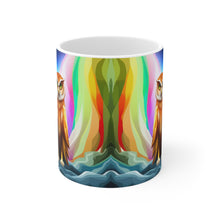 Load image into Gallery viewer, Beautiful Owl Standing in a Sea of Colors #12 Mug 11oz mug AI-Generated Artwork