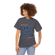 Load image into Gallery viewer, Muse Wearable Blue Frame Family Over Everything Unisex Cotton Crewneck T-Shirt