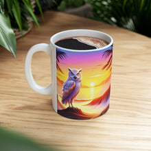Load image into Gallery viewer, Beautiful Owl Standing in a Sea of Colors #1 Mug 11oz mug AI-Generated Artwork