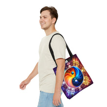 Load image into Gallery viewer, Ying Infinite Beauty Fire Fusion of Colors #1 Tote Bag AI Artwork 100% Polyester
