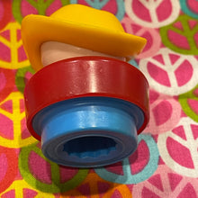 Load image into Gallery viewer, 1990s Fisher Price Chunky Cowboy Figure Yellow Hat #2