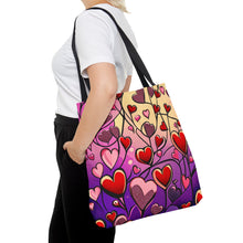 Load image into Gallery viewer, Heart Pallets the Pink Heart Series #18 Tote Bag AI Artwork 100% Polyester