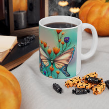 Load image into Gallery viewer, June Opal Birth Month Colors Fairies & Butterflies #2 Mug 11oz mug AI-Generated Artwork