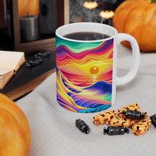 Load image into Gallery viewer, Pastel Sea-life Sunset #2 Ceramic Mug 11oz mug AI-Generated Artwork
