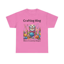Load image into Gallery viewer, Crafting King: Where Creativity Reigns, Knitting 100% Cotton Classic T-shirt