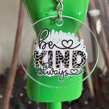 Load image into Gallery viewer, Inspirational Acrylic Keychains for Women | Motivational Messages with UV Stickers & Tassel 2" Circle