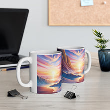 Load image into Gallery viewer, Pastel Sea-life Sunset #13 Ceramic Mug 11oz mug AI-Generated Artwork