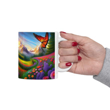 Load image into Gallery viewer, Colorful Monarch Butterflies #2 Mug 11oz mug AI-Generated Artwork
