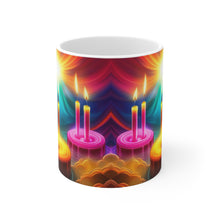 Load image into Gallery viewer, Happy Birthday Candles #15 Ceramic 11oz Mug AI-Generated Artwork