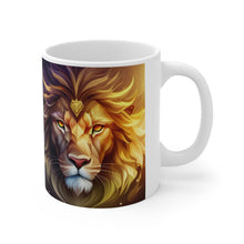 Load image into Gallery viewer, Lion Gentle and Fierce #1 Mug 11oz mug AI-Generated Artwork