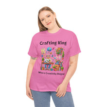 Load image into Gallery viewer, Crafting King: Where Creativity Reigns, Grandpa Sewing Cotton Classic T-shirt