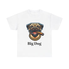 Load image into Gallery viewer, Big Dig Pug Shirt, The Dog Life Pug Cigar Gold Chain Unisex Crewneck T-Shirt