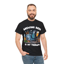 Load image into Gallery viewer, Beer Crafter Beer Brewing is my Therapy Brewing T-Shirt 100% Cotton Classic Fit