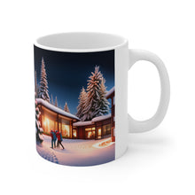 Load image into Gallery viewer, Winter Scene That time of Year caroling  #2 Mug 11oz mug AI-Generated Artwork
