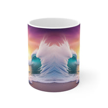 Load image into Gallery viewer, Pastel Sea-life Sunset Shore Ceramic Mug 11oz mug AI Artwork