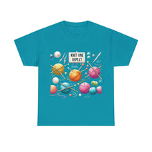 Load image into Gallery viewer, Knit one, Repeat Crafter Knitting Yarn Balls T-Shirt 100% Cotton