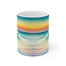 Load image into Gallery viewer, Pastel Sea-life Sunset #19 Ceramic Mug 11oz mug AI-Generated Artwork