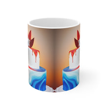 Load image into Gallery viewer, Happy 4th of July Cake Celebration #12 Ceramic 11oz mug AI-Generated Artwork