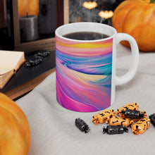 Load image into Gallery viewer, Pastel Sea-life Sunset #15 Ceramic Mug 11oz mug AI-Generated Artwork
