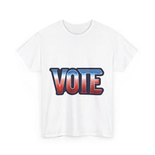 Load image into Gallery viewer, Vote Neon Sign Election Freedom Stand for Liberty, Justice, and Democracy T-shirt, Presidential Campaign, Election 2024 Shirt, Vote for Joy